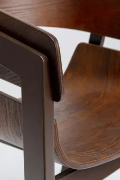 Stol med armstöd Biarritz - Brun - KARE Design
