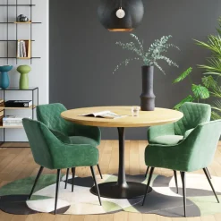 Stol med armstöd Bretagne Grön - KARE Design