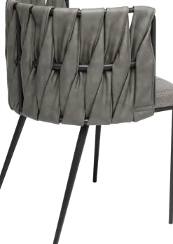 Stol med armstöd Cheerio Grå incl. Dyna - KARE Design