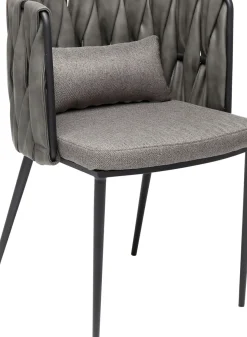 Stol med armstöd Cheerio Grå incl. Dyna - KARE Design