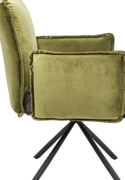 Stol med armstöd Chelsea Grön - KARE Design
