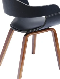 Stol med armstöd Costa Walnut - KARE Design