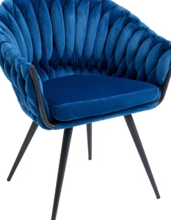 Stol med armstöd Knot Blå - KARE Design