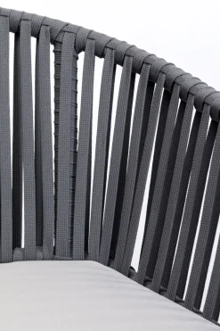 Stol Med Armstöd Trädgård Santanyi - Mörkgrå - KARE Design