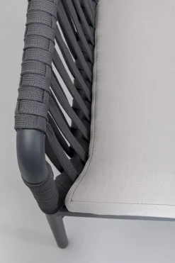 Stol Med Armstöd Trädgård Santanyi - Mörkgrå - KARE Design