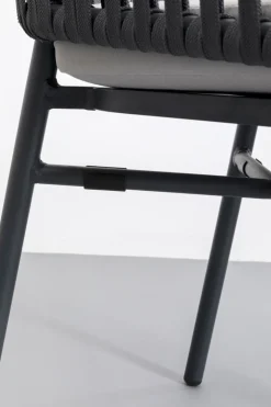Stol Med Armstöd Trädgård Santanyi - Mörkgrå - KARE Design