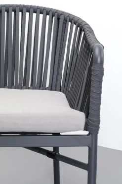 Stol Med Armstöd Trädgård Santanyi - Mörkgrå - KARE Design