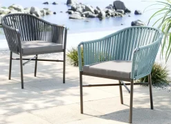 Stol Med Armstöd Trädgård Santanyi - Mörkgrå - KARE Design