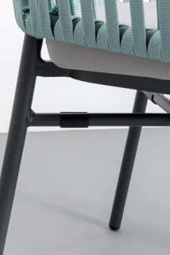 Stol Med Armstöd Trädgård Santanyi - Petrol - KARE Design