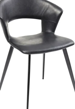 Stol Reunion - Svart Konstläder - KARE Design