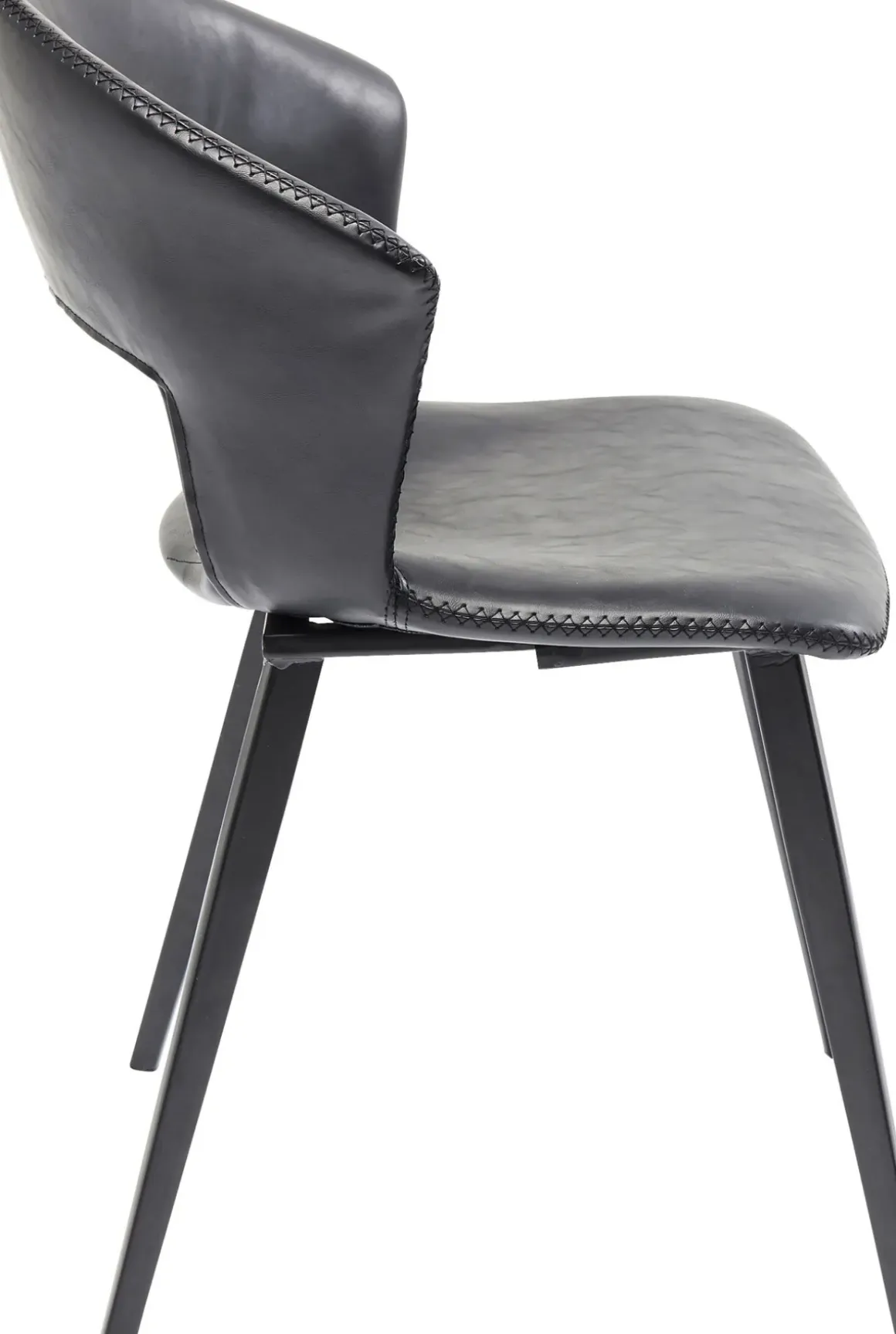 Stol Reunion - Svart Konstläder - KARE Design