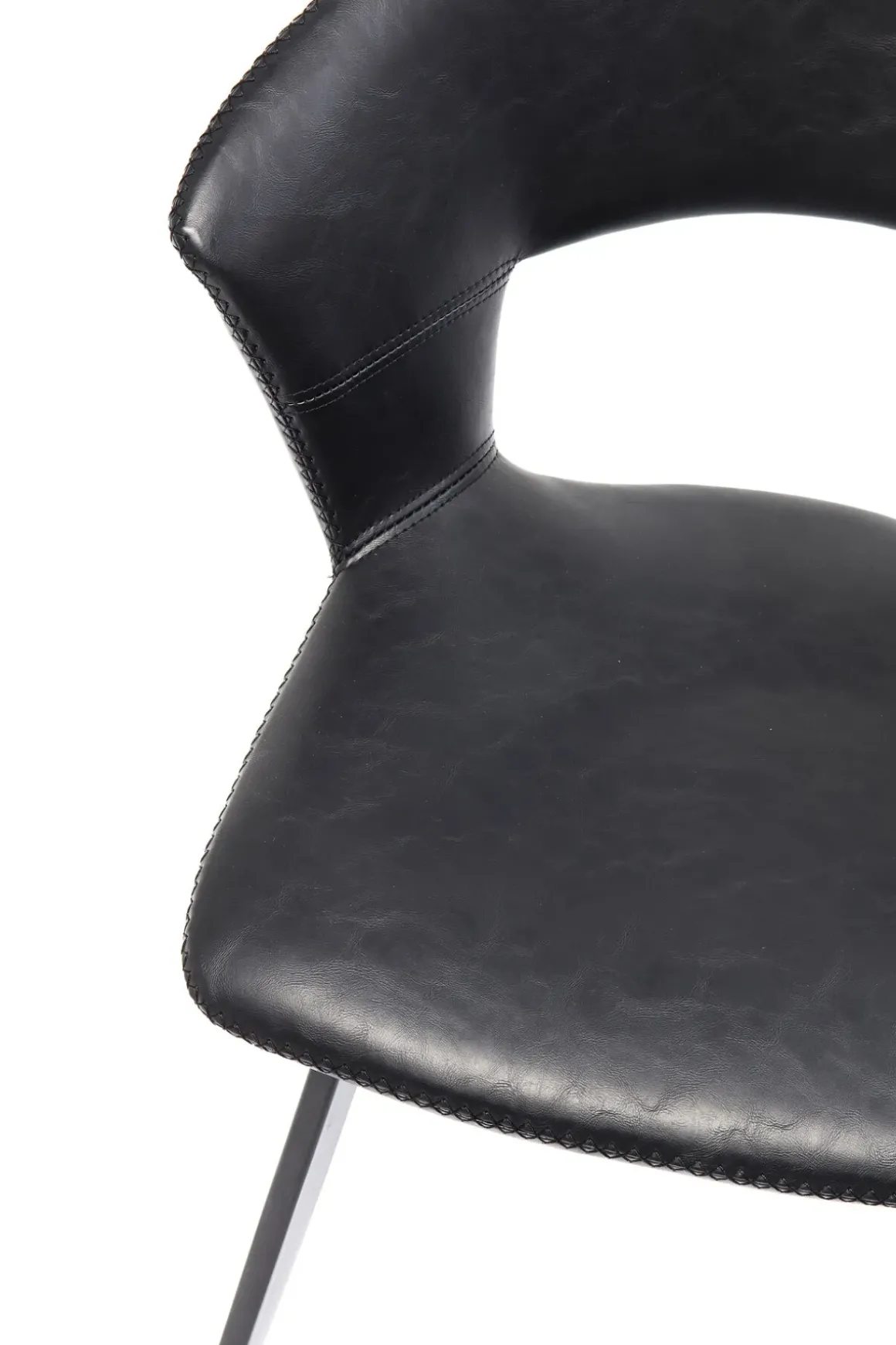Stol Reunion - Svart Konstläder - KARE Design