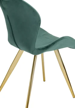 Stol Viva - Grön Sammet/Mässing - KARE Design