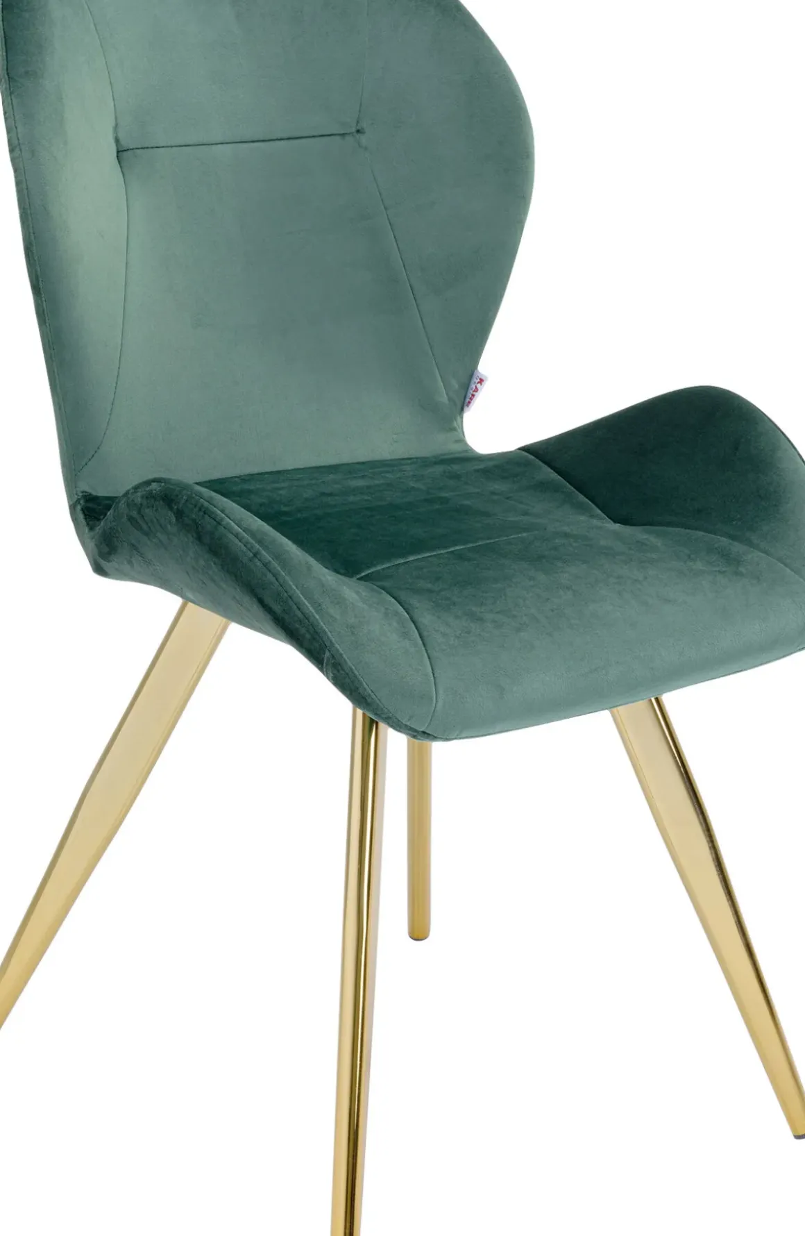 Stol Viva - Grön Sammet/Mässing - KARE Design