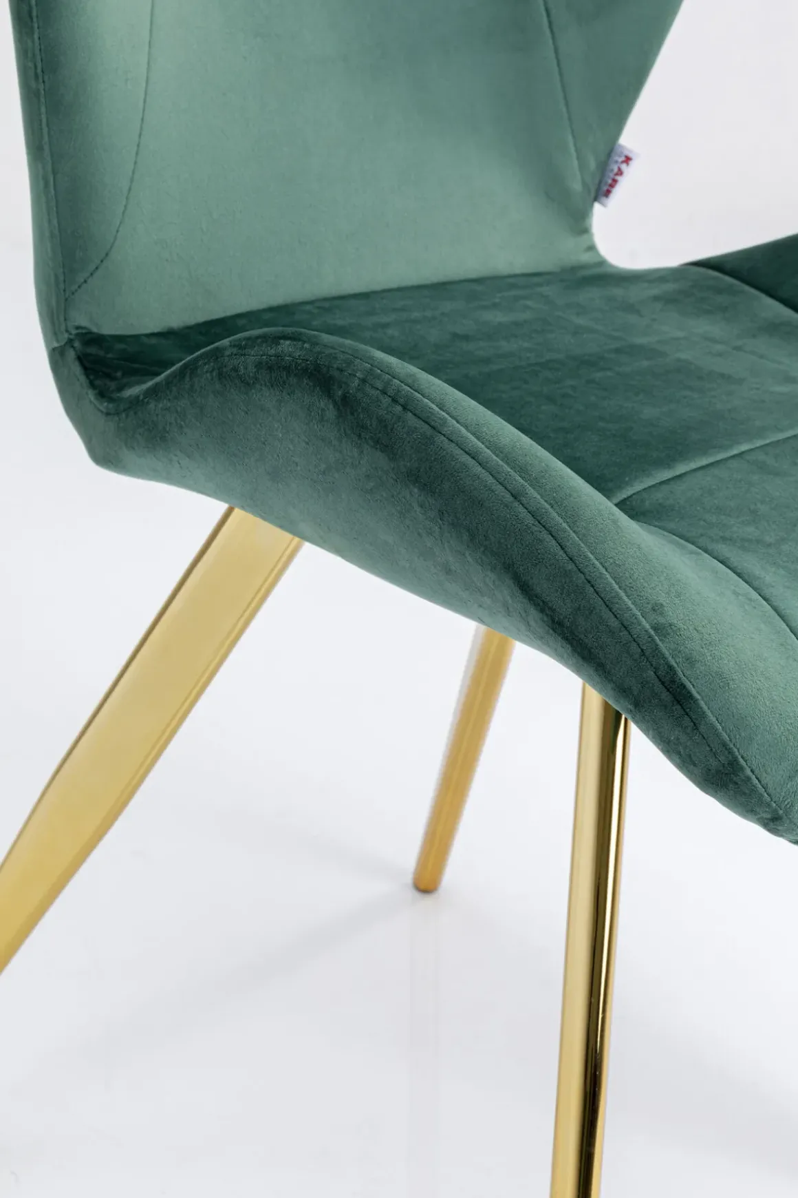 Stol Viva - Grön Sammet/Mässing - KARE Design