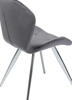 Stol Viva - Grå Sammet/Krom - KARE Design