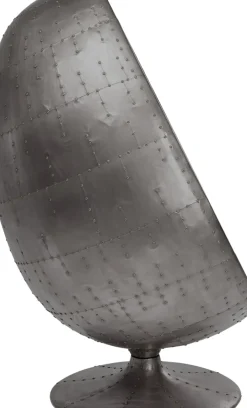 Surrfåtölj Eye Ball Gun  - Svart/Silver Metal - KARE Design