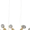Taklampa Atomic Balls - Mässing, 190cm - KARE Design