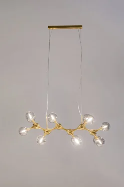 Taklampa Atomic Balls - Mässing, 190cm - KARE Design