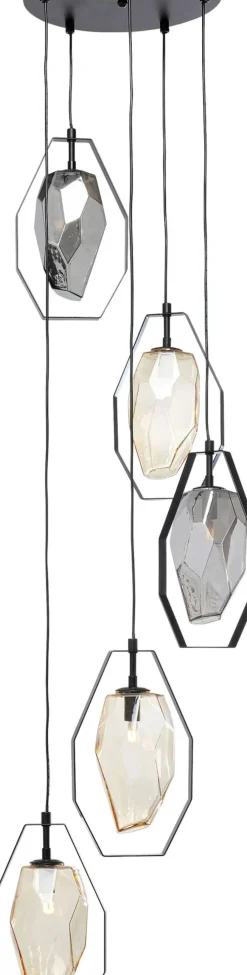 Taklampa Diamond Fever Spiral - Svart, Ø42cm - KARE Design