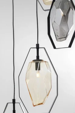 Taklampa Diamond Fever Spiral - Svart, Ø42cm - KARE Design
