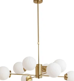 Taklampa Heavenly - Mässing/Vit, Ø98cm - KARE Design
