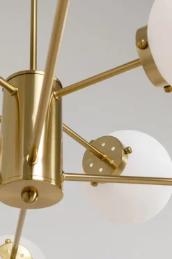 Taklampa Heavenly - Mässing/Vit, Ø98cm - KARE Design