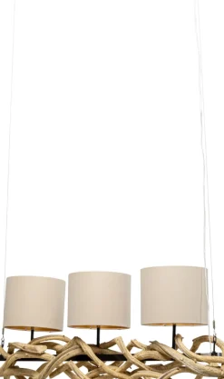 Taklampa Jungle Club - Natur, 115cm - KARE Design