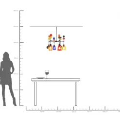 Taklampa Mazzo Sei - Flerfärgad, Ø61cm - KARE Design