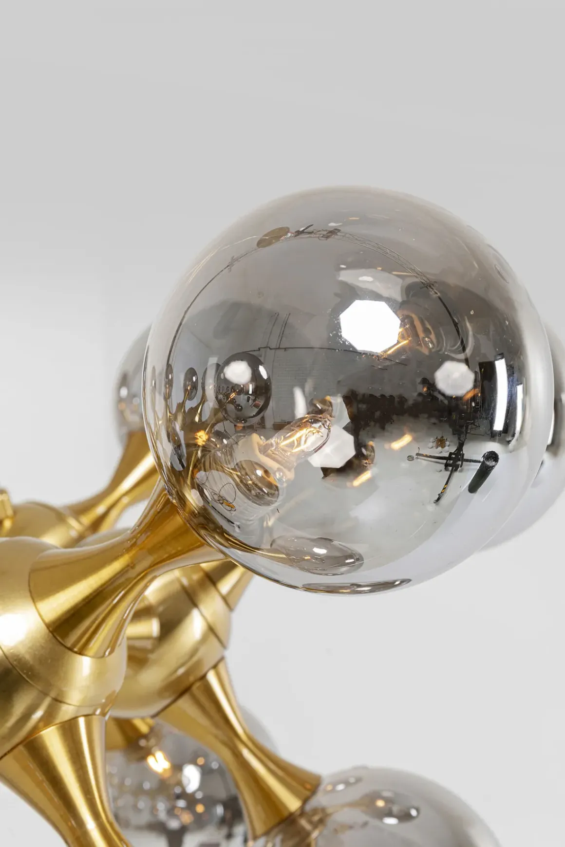 Taklampa Pendel Atomic - Guld/Tonade Glaskupor, Ø74cm - KARE Design
