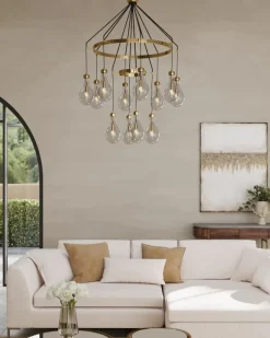 Taklampa Pendel Bell Highlight - Glas/Mässing - KARE Design