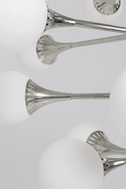 Taklampa Pendel Bulb Fiction - Silver/Vita glasklot, 20st. - KARE Design