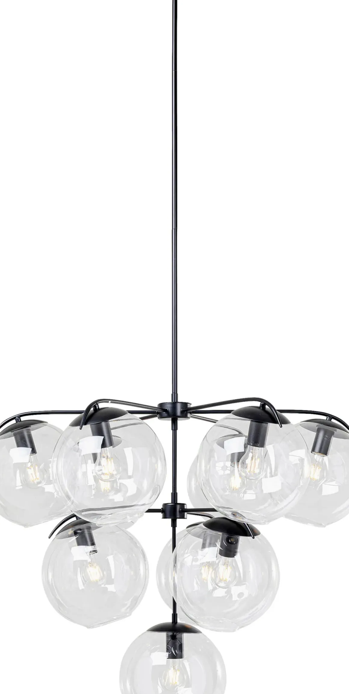 Taklampa Pendel Lasmina - 10 Glaskupor i Klase - KARE Design