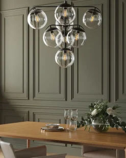Taklampa Pendel Lasmina - 10 Glaskupor i Klase - KARE Design