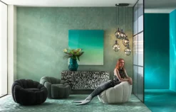 Taklampa Supernova - Pendel Smoky Cinque Ø50cm - KARE Design