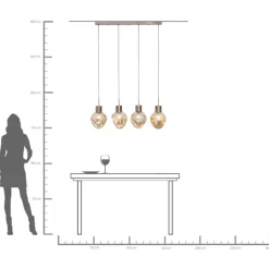 Taklampa Supernova - Pendel Smoky 120cm - KARE Design