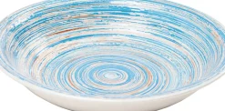 Tallrik Deep Swirl Blå Ø21cm - KARE Design