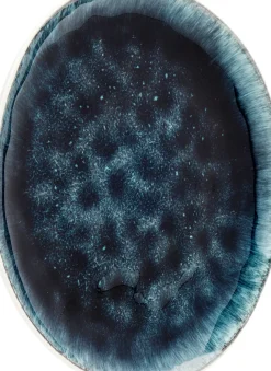 Tallrik Mustique - Glaserat Stengods Aqua Blå-grå, Ø21cm - KARE Design