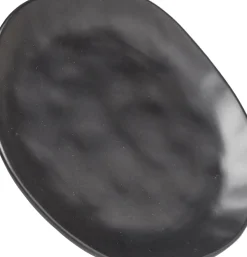Tallrik Organic - Stengods Svart Ø20cm - KARE Design