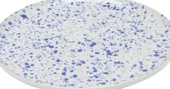Tallrik Partito Dots - Vit, Blå, Ø27cm - KARE Design