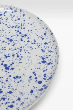 Tallrik Partito Dots - Vit, Blå, Ø27cm - KARE Design