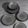 Tallriksset Tokyo - Svart Porslin, 12 delar - KARE Design