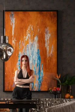 Tavla Artistas - Orange, 120x180cm - KARE Design