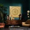 Tavla Circle Guld, 120x120cm - KARE Design