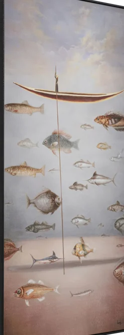Tavla Cloud Fisherman Boat - Fiskebåt, 120x60cm - KARE Design