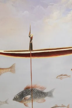 Tavla Cloud Fisherman Boat - Fiskebåt, 120x60cm - KARE Design