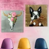 Tavla Dog with Pineapple, 80x80cm - KARE Design
