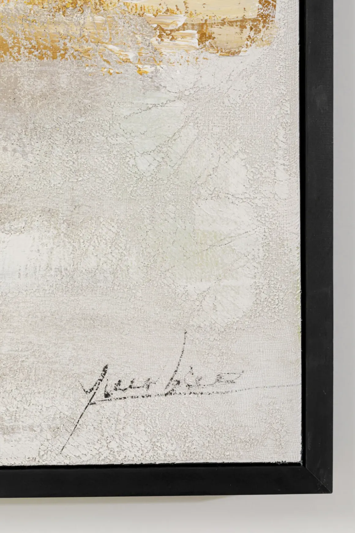 Tavla Dust Abstract Gold - Akryl, 120x120cm - KARE Design