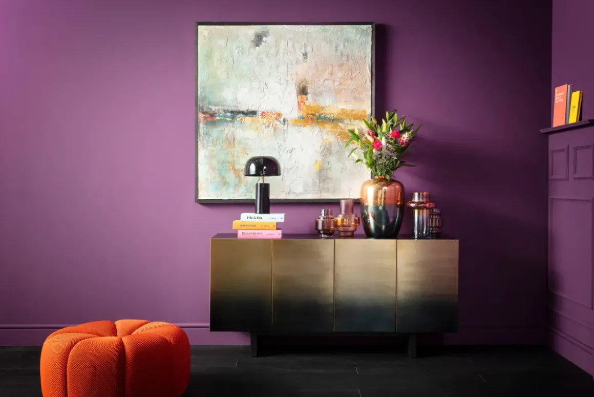 Tavla Dust Abstract Gold - Akryl, 120x120cm - KARE Design