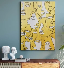 Tavla Faces, 70x100cm - KARE Design
